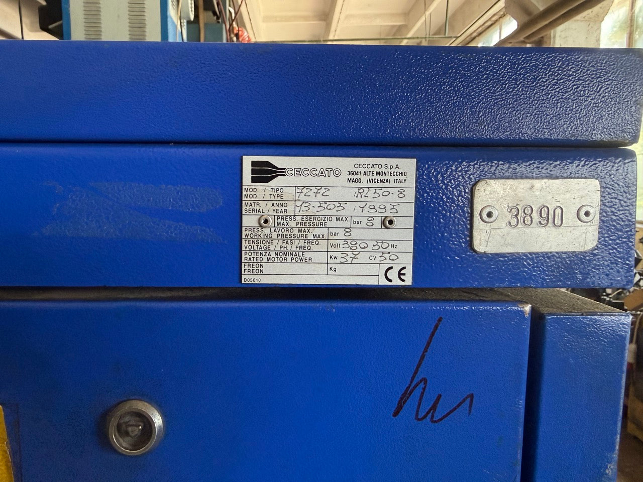 Ceccato R250.8 screw compressor