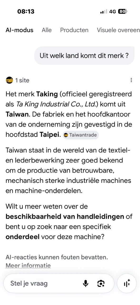 Ta King TK 591 industrial postbed stitching machine