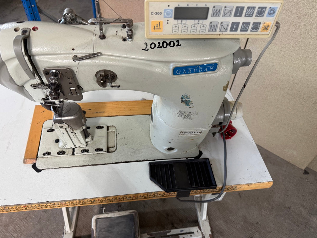 Garudan GP-510-449 Single-needle, industrial post-bed sewing machine