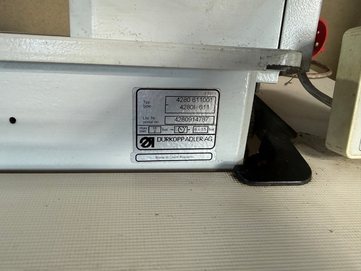 Dürkopf Adler 4280 post-bed industrial stitching machine